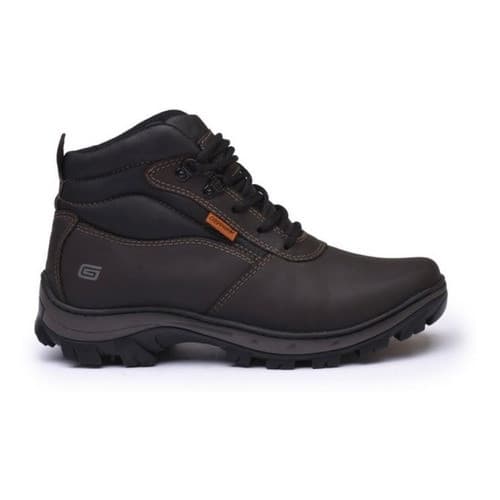 Bota Com CA Com Bico De PVC De Segurança Botina Gogowear De Couro Para Trilha Moto Palmilha Gel
