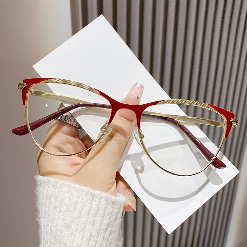 VisãoPerfeita óculos moderno feminino oculos feminino sem grau óculos anti luz azul gatinho óculos feminino armaçãooval