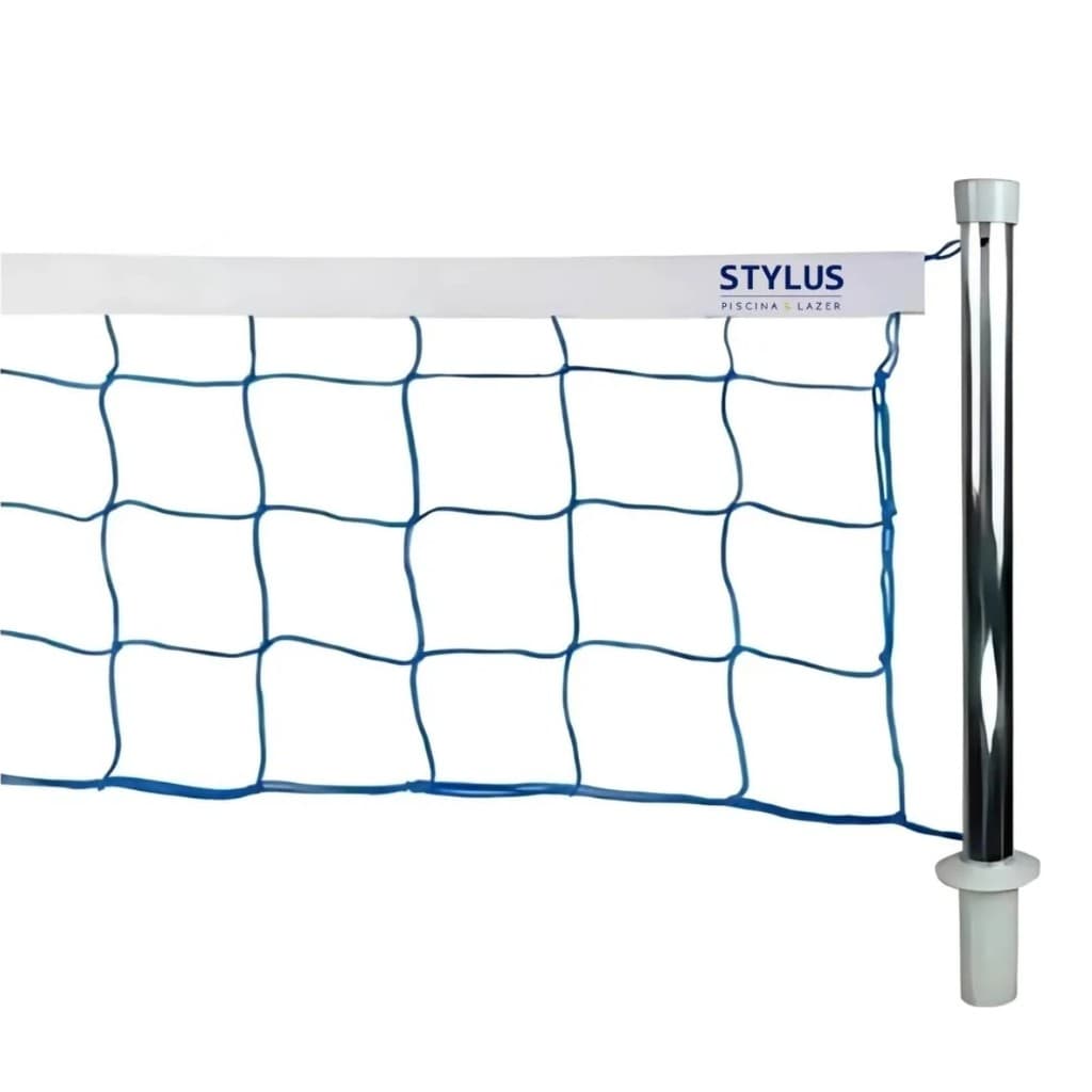Kit Rede De Volêi Aquático Piscina Biribol 4 Metros Stylus