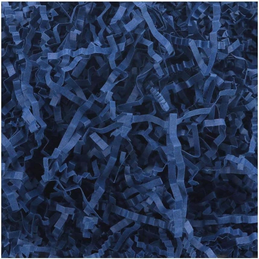 Enchimento de Papel Triturado Azul Zigue Zague 100g