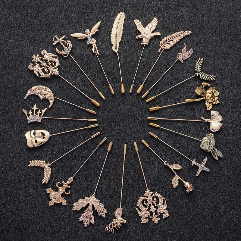 Broche Masculino Pequeno Terno Plug-in Jóias De Uma Palavra Acessórios De Moda