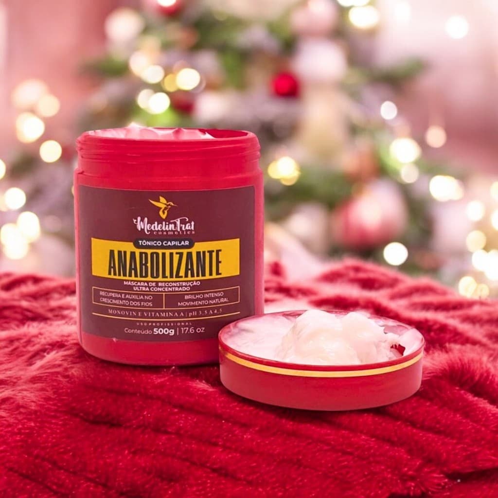 Anabolizante Capilar com Monovin Suplemento Cresce Até 6 Cm Mês 500g