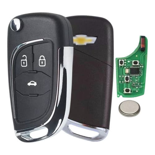 Chave Canivete Gm Onix Cobalt Cruze Prisma 2013 2014 2015 2016 2017 2018 Completa C/ Placa Circuito