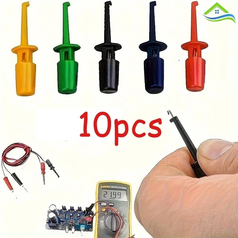 Multímetro Gancho Clipe Kit Teste Grabbers Para SMT/SMD IC D20 Cabo Soldagem