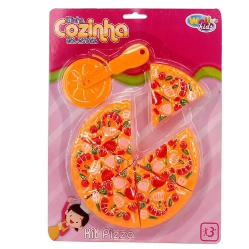 Kit Cozinha Infantil Com Pizza E Acessorios Minha Cozinha