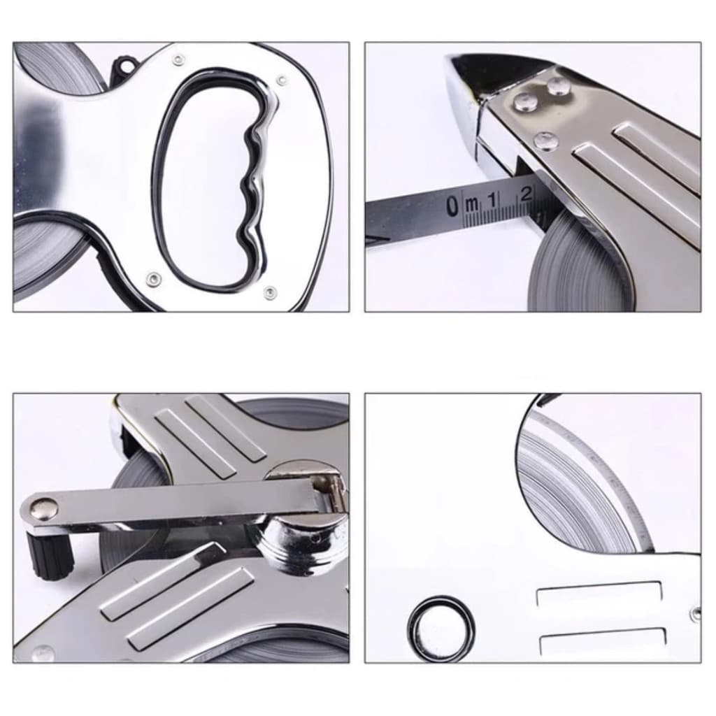 Trena 100 Metros com Manivela Manual para Medição Profissional