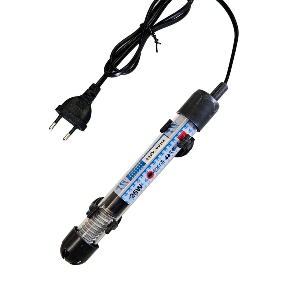 Aquecedor C/ Termostato Para Aquario Eloo Pet 25W Rs-25W