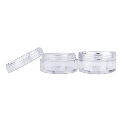 10 Mini Pote Redondo 5g Transparente Creme Cosméticos Tinta