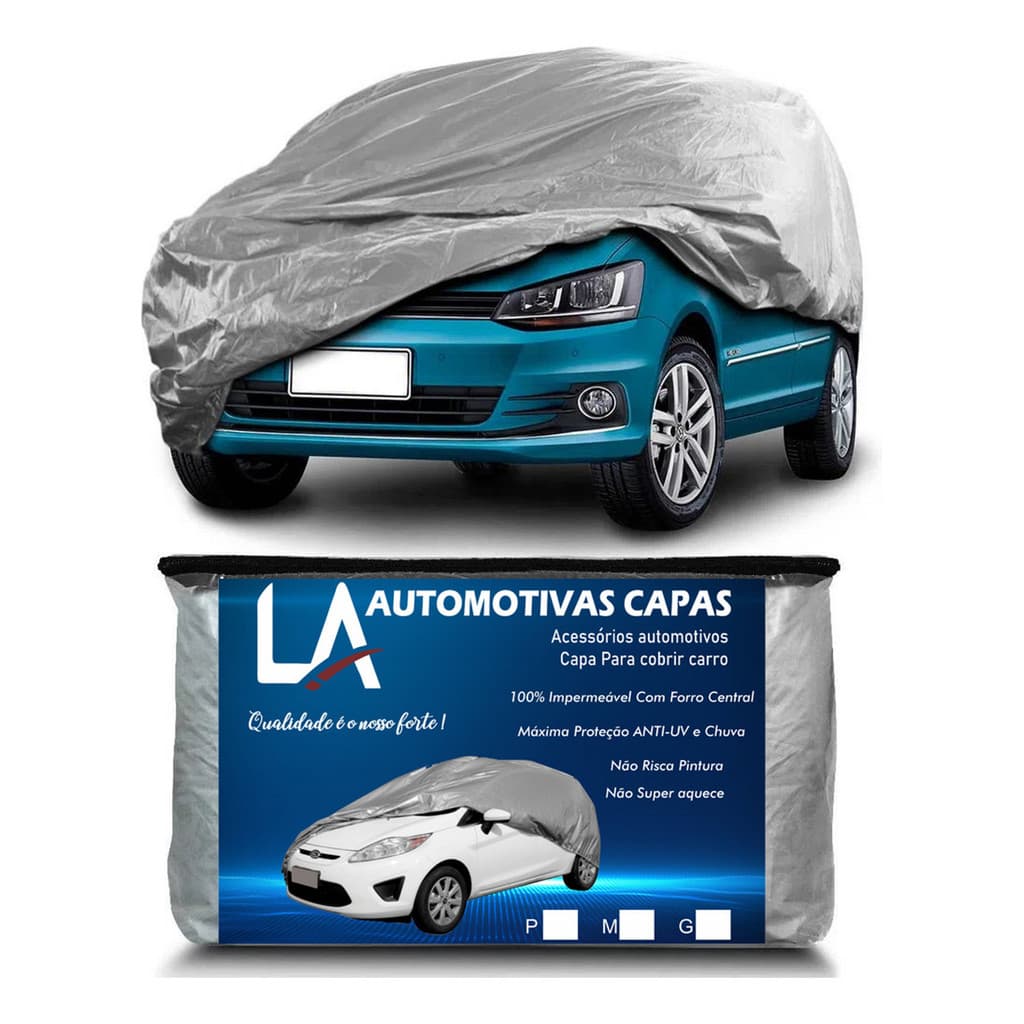 Capa De Cobrir Carro Impermeável Proteção Sol Chuva P M G