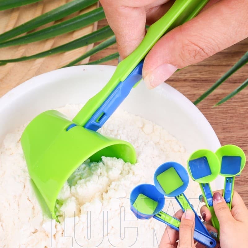 Colher Deslizante De Proteína Em Pó 1/2/4 Unidades-À Prova De Derramamento , Produto Comestível-Funil Com Cabo Mais Long