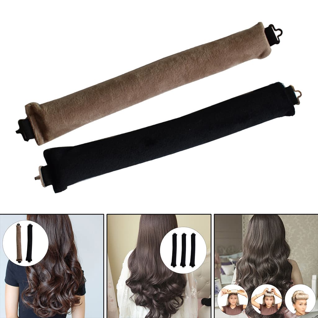 1 Conjunto De Modelador De Cabelo De Veludo Sem Calor , Cachos Preguiçosos Ferramentas De Estilo De Sopro Modeladores