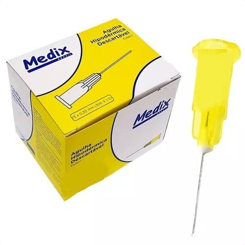 Agulha Descartável 30 G½ 13 X 0.30 Com 50 Unidades ou Com 100 Unidades Medix