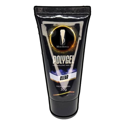 Polygel 30g Miss Sonia Gel Construção Unhas Led Uv 30ml Cor Clear
