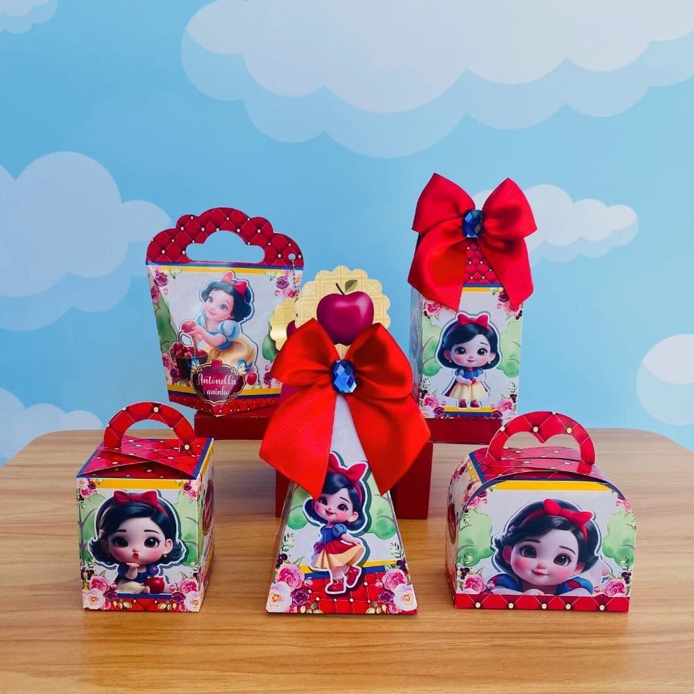 Kit Festa BRANCA DE NEVE BABY | Lembrancinhas | Festa infantil | já vai semi MONTADAS