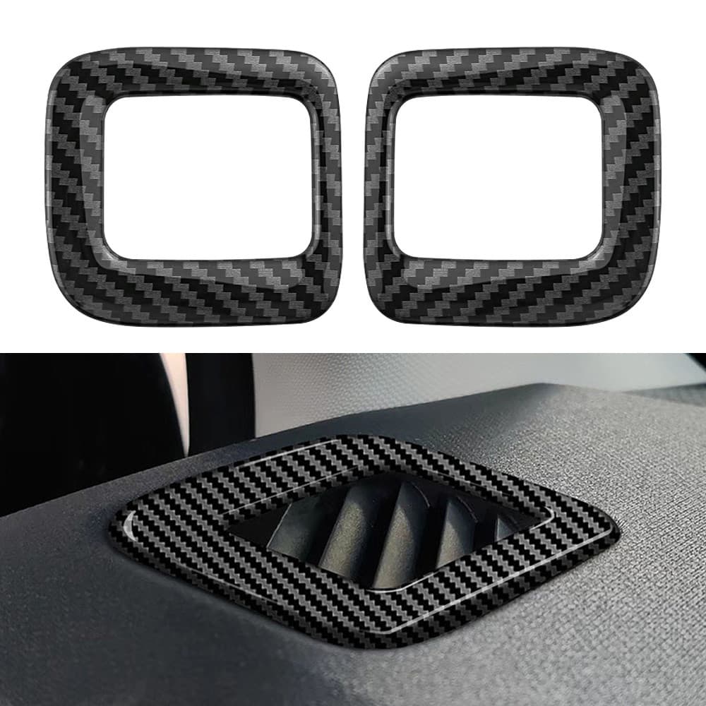 AC Ventilação Guarnição Capa Para Ford Maverick 2022 2023 2024 LHD Painel Frontal Saída De Ar Condicionado Adesivo 2 Pçs