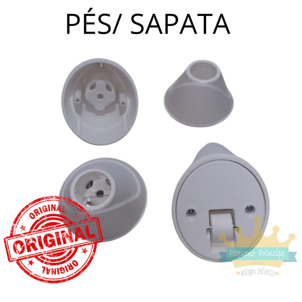 Kit de Pés/ Sapata para Suporte de Banheira Burigotto Tchibum Branca