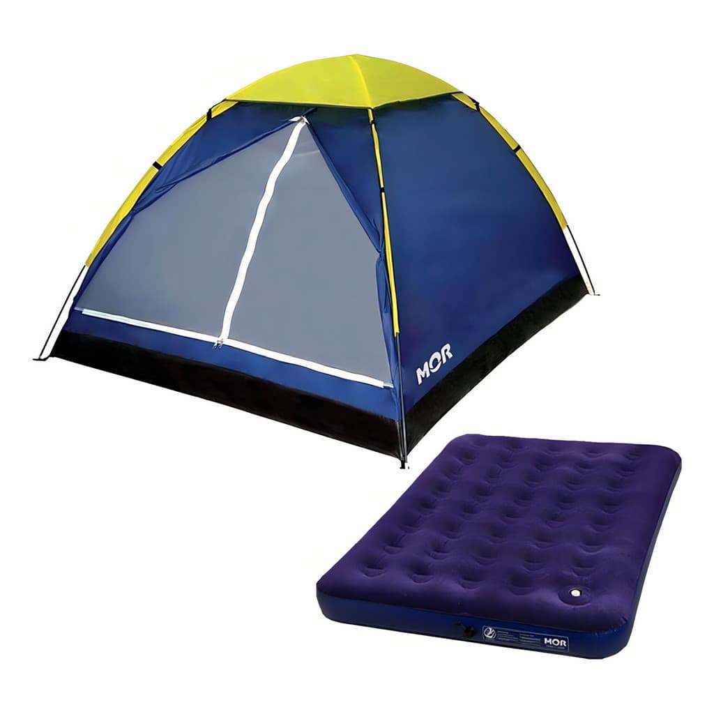 Barraca Acampamento Iglu 4 Pessoas + Colchão Casal Mor