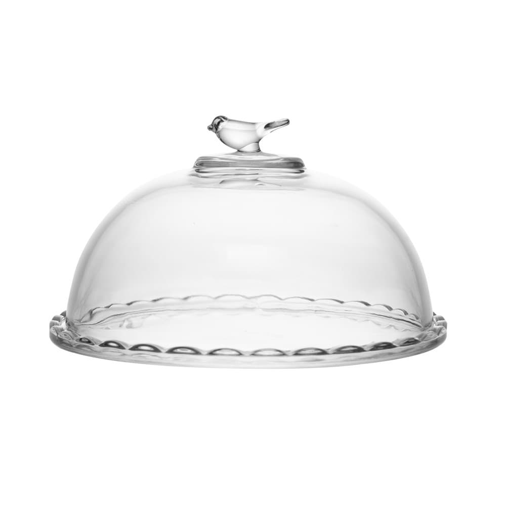 Queijeira Bird 20cm com Tampa em Cristal Ecológico Wolff