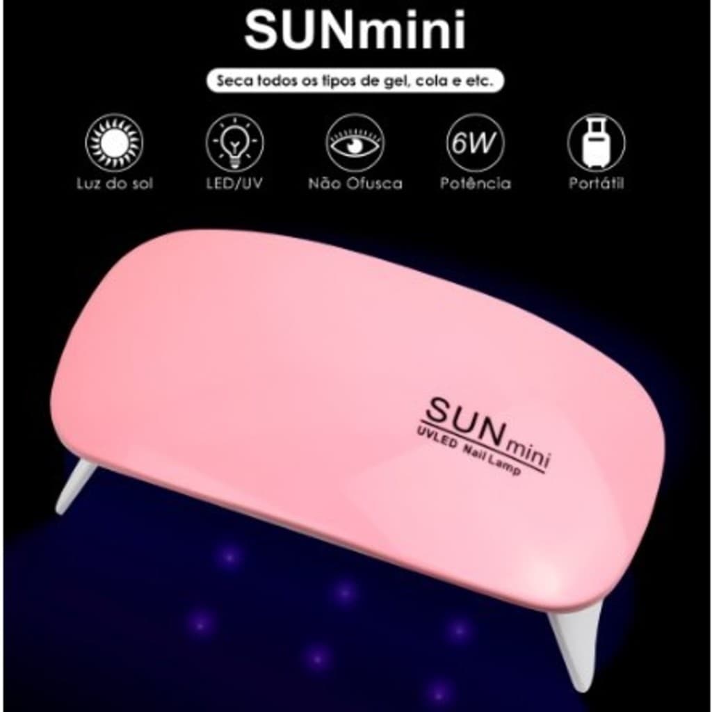GGUAN KIT 1/2/3PCS Mini Cabine Sun Mini de Unha Estufa LED  para Unhas em Gel  Portátil