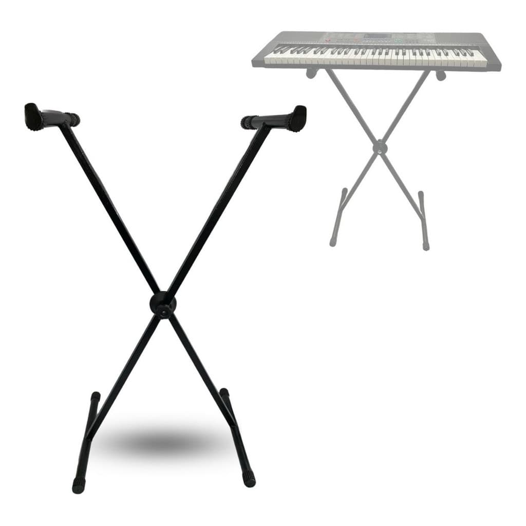 Pedestal ,mesa De Teclado Instrumento X Teclado SUPORTA ATÉ 25KG SUPORTE REFORÇADO COM 2 PONTEIRARS .