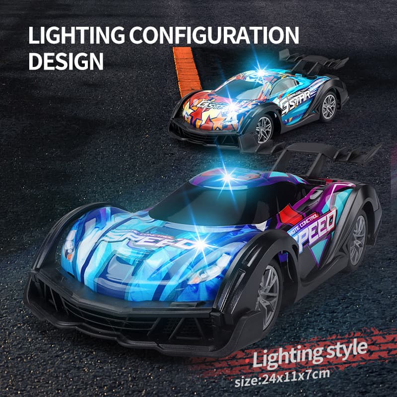 RC Controle Remoto Drift Racing Modelo Colorido Alça De Luz Brinquedo Elétrico Infantil Carro De