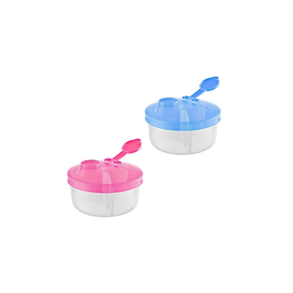 Pote Porta Leite em Pó Lully Bebê com 3 Divisórias - BPA Free