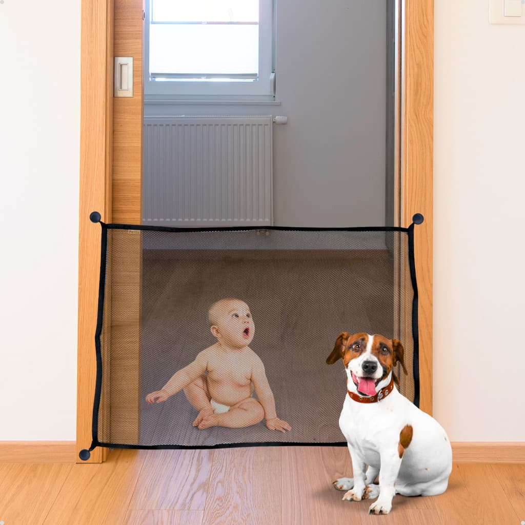 Tela Grade de Porta e Escada Proteção para Cachorro Criança e Bebê com Ganchos de Colar - 1 ou 2 und