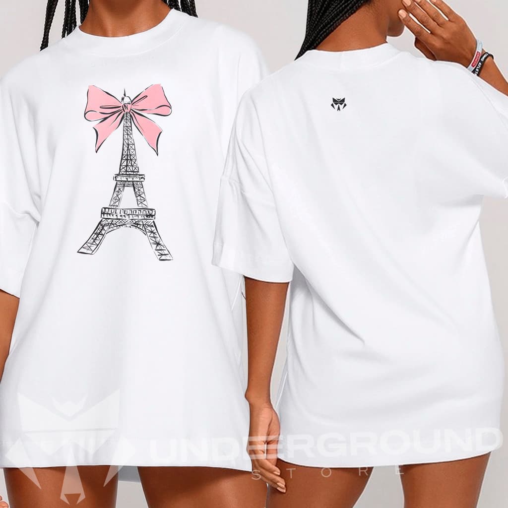 Camiseta Feminina Estampada Torre Laço Tshirt Streetwear