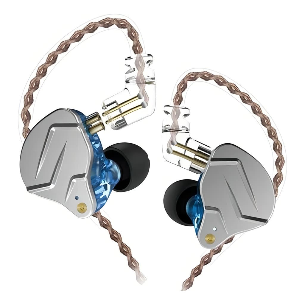 Fone De Ouvido In-ear Gamer Retorno De Palco Profissional Kz Zsn Pro Sem Microfone
