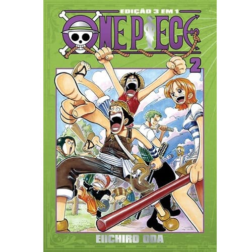 Mangá: One Piece 3 em 1 Vol.02 Panini Novo lacrado e em português