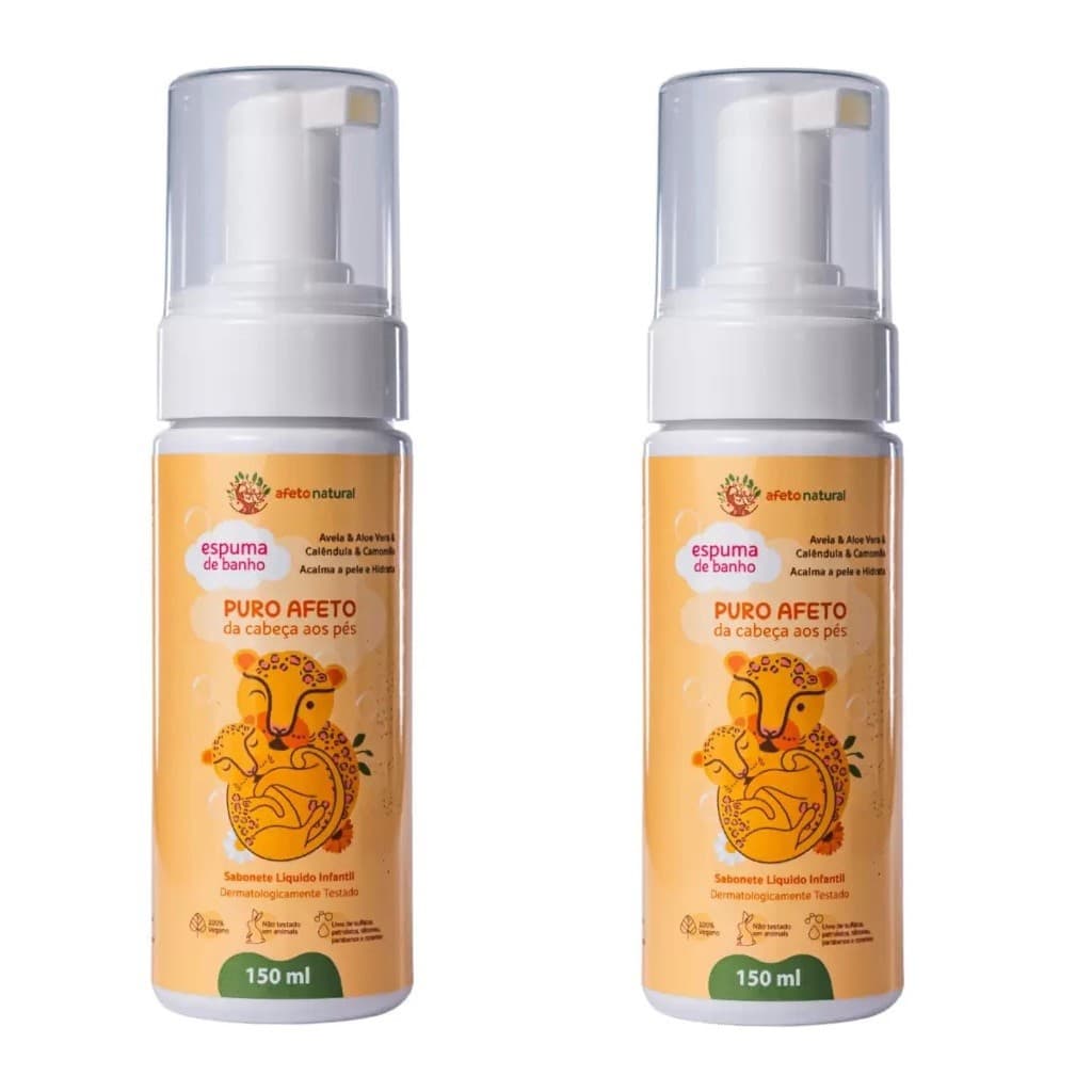 Kit 2 Espumas de Banho para Bebê - Afeto Natural