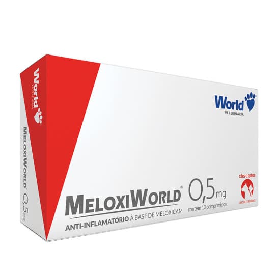 MELOXIWORLD 0,5MG 10 COMP  USO VETERINARIO - WORLD VETERINARIA
