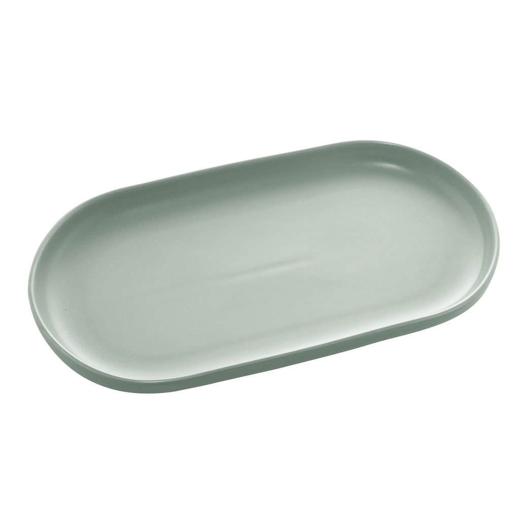 Travessa Porcelana Oval Nordica Menta Matt 30x17x3cm