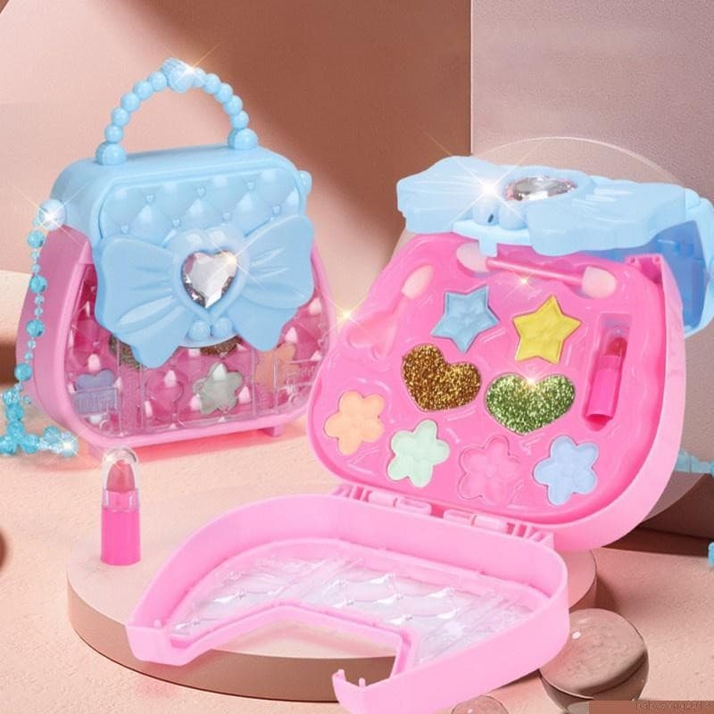 KIT MAQUIAGEM BOLSA DE BRINQUEDO INFANTIL COM BATON MENINA ESTILOSA KIDDSUPER POP