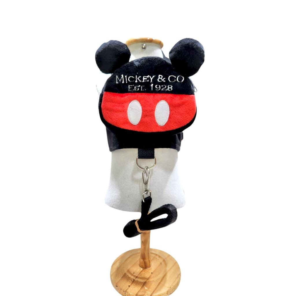 Peitoral Mochila Mouse Preta para cachorro e gato