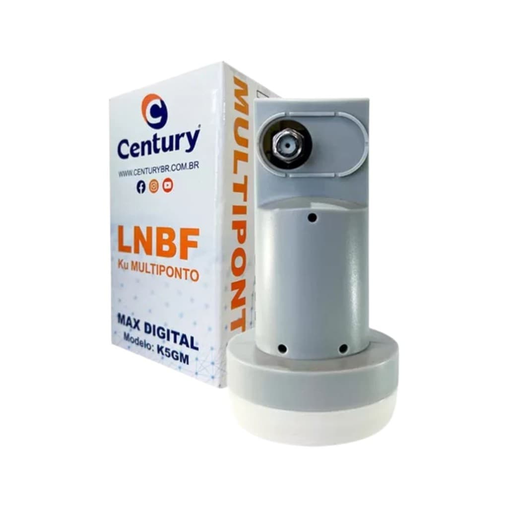 LNBF Banda Ku Multiponto Century Max Digital K5GM