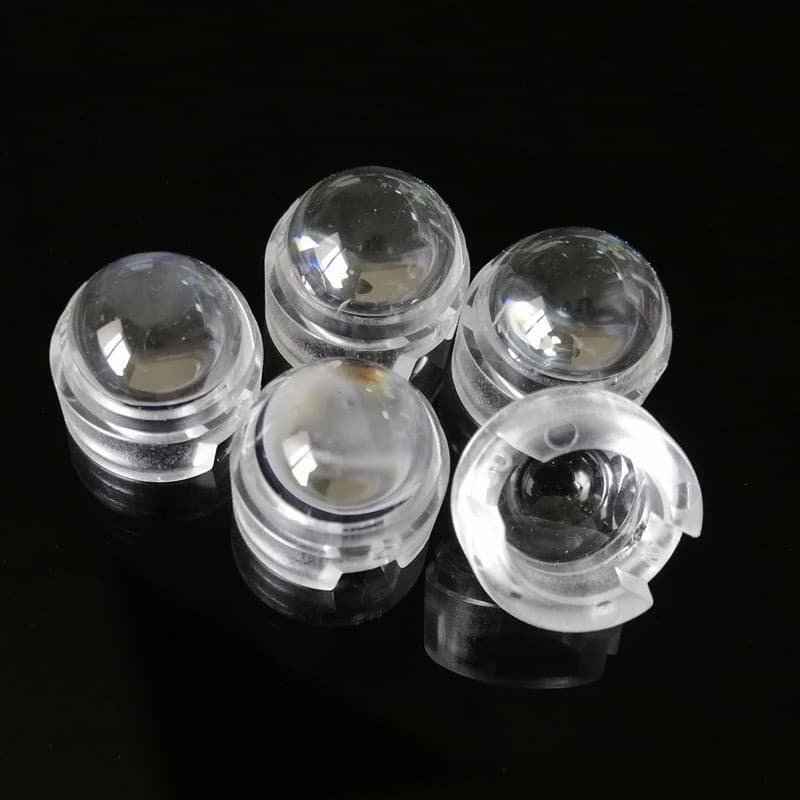10 Pcs 1 W 3 5 Lentes De Contas De Luz LED De Alta Potência 30 ° 60 90 Ângulos De Feixe Lente Convexa De 13 Mm De Diâmet