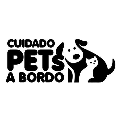 Adesivo Cuidado Pets A Bordo - Várias Cores  Alta Qualidade