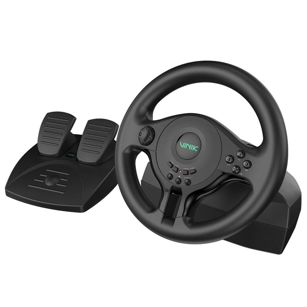 Volante Gamer Com Pedal Gw180 Vinik Para Pc / Ps4 / Xbox / Switch