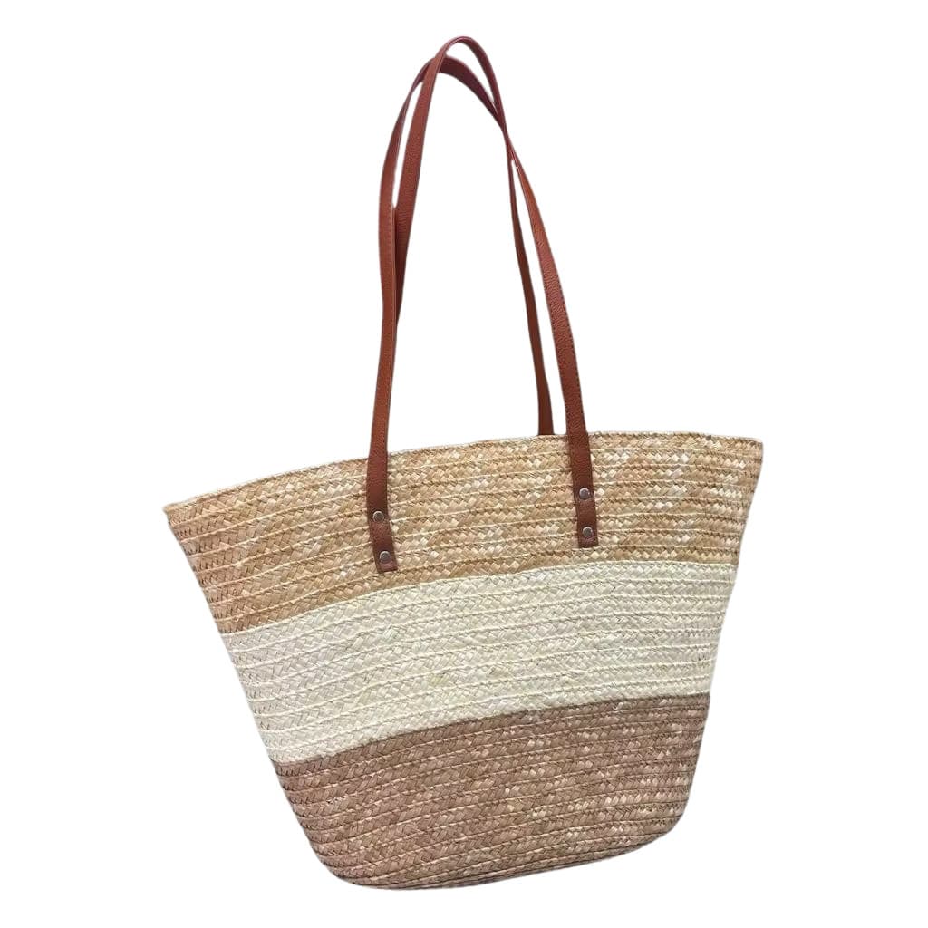 Bolsa de palha de grande capacidade para férias casuais praia portátil nova moda bolsa varios tons coloridas