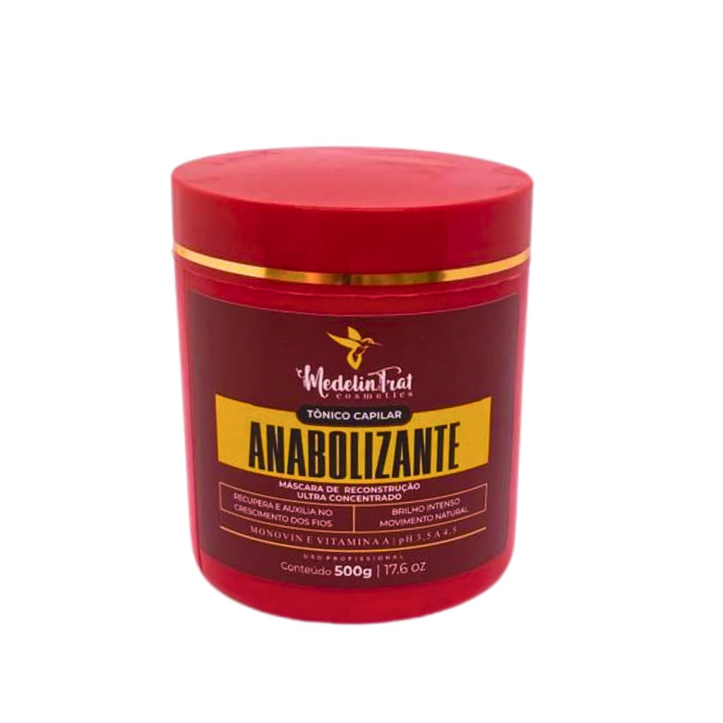 Anabolizante Concentrado Cresce Cabelo Hidratação Reconstrução dos Fios