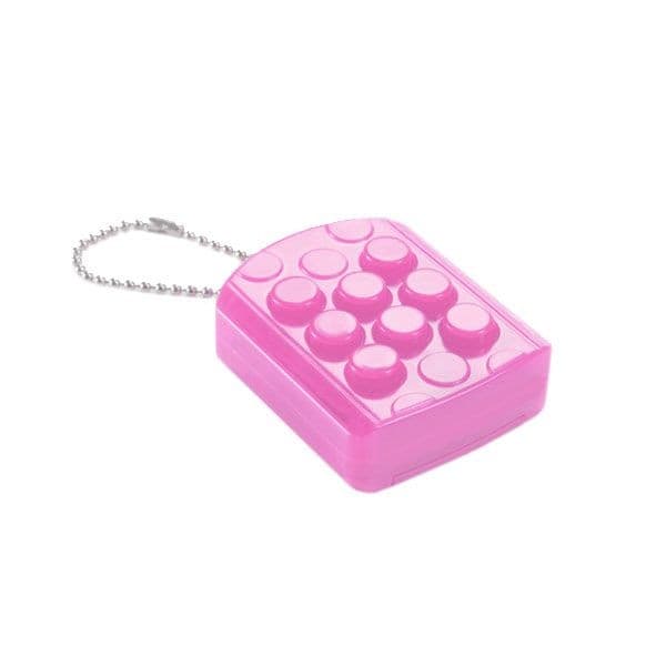 Chaveiro Ploc-Ploc Rosa a Cada 100 Estouros Emite Um Som Surpresa