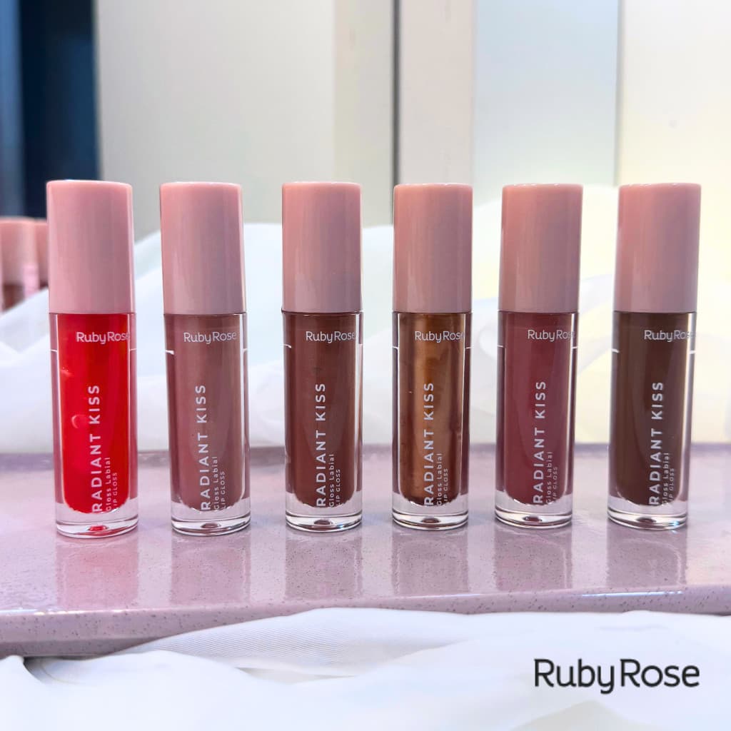 Lip Gloss/Gloss Lábial Radiant Kiss Alta Pigmentação Ruby Rose 4g