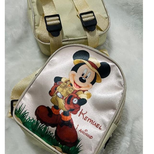 10 Mochilinha Mikei safari  para Aniversario personalizadas Lembrancinhas