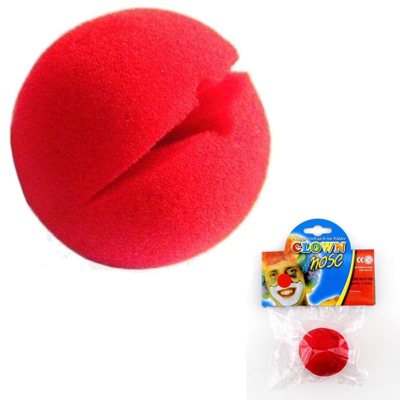 Nariz de palhaço de espuma 5cm ( 6 ou 10 un)