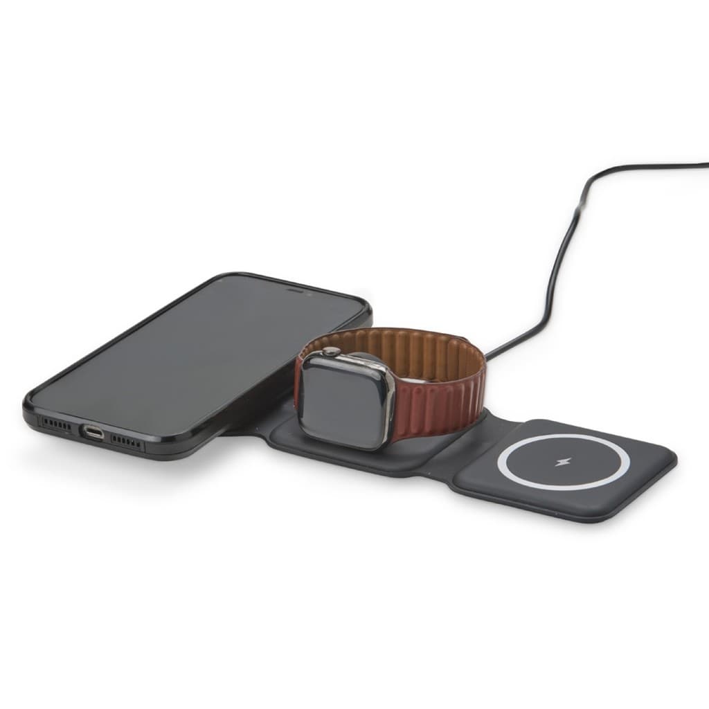 Carregador Magnético por Indução 3 em 1 DOBRÁVEL para iOS  Apple Watch Case Air Pods Com Carregamento Rápido Wireless