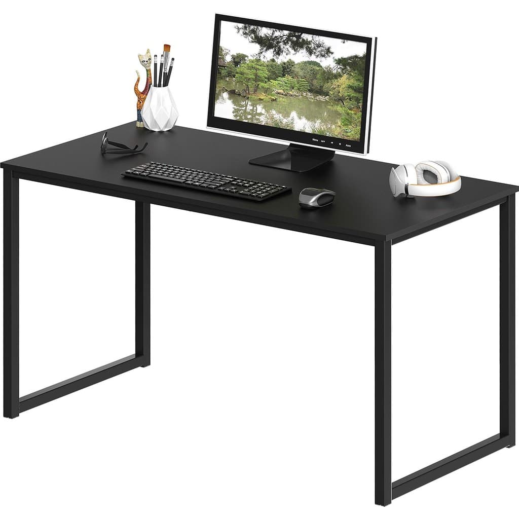Escrivaninha Mesa Multiuso Escritorio Preta 70X40 cm MDF Home Office Quarto Moderna Qualidade