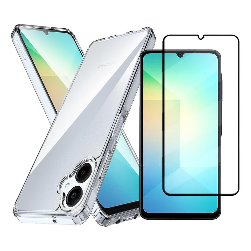 Kit Capa Anti Impacto Para Samsung Galaxy A06 + Pelicula 3d