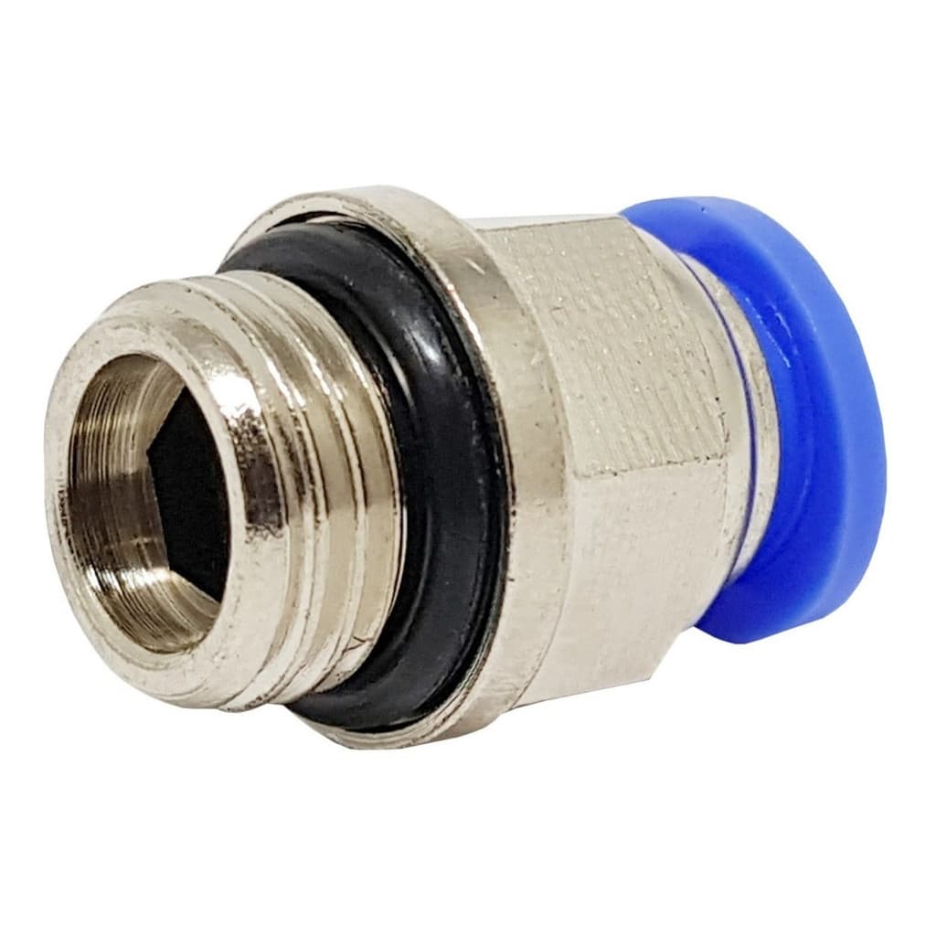 Conector Engate Tubo Pu 3/8 Pol X Rosca 1/4 Npt Pol - 5 Pçs