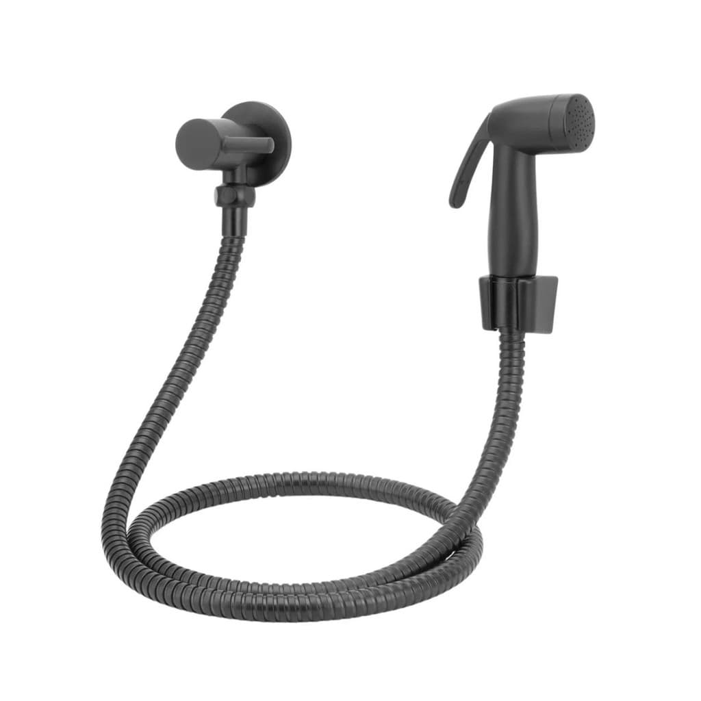 Ducha higienica guepar 1,20m metal preta